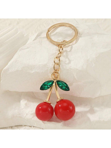 Cherry Charm Keychain