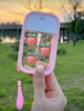Peach Portable Spray Bottle Keychain (Empty Bottle)