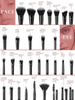 30-Piece Black Makeup Brush Set