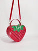 Strawberry Quilted Pattern Handbag