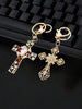 Cross Rhinestone Keychain