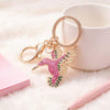 Pink Hummingbird Keychain