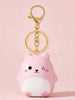 Pink Bear Pill Holder Keychain