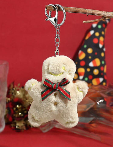 Gingerbread Man Plush Keychain