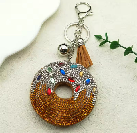 Donut Charm Keychain
