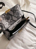 Snake Print Gold Hardware Purse