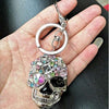 Skull Gemstone Keychain