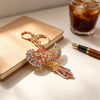 Vibrant Colorful Bird Bling Keychain