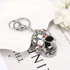Skull Gemstone Keychain