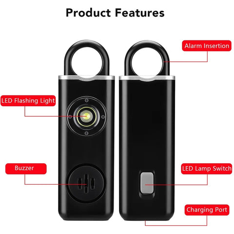 Alarm / Strobe Light Keychain