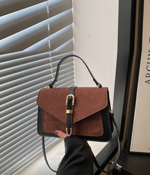 Brown Colorblock Bella Crossbody Bag