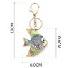 Tropical Fish Bling Keychain