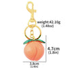 Peach Charm Keychain