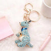 Blue Kangaroo Bling Keychain