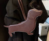 Brown Dachshund Dog Novelty Purse
