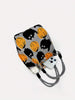 Black Cat & Pumpkin Knitted Handbag
