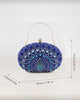 Blue Peacock Evening Clutch Bag