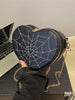 Heart Spider Web Crossbody Bag