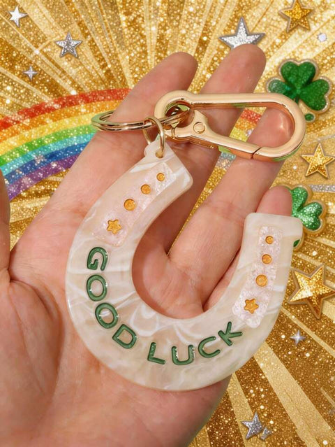 Lucky Horseshoe Good Luck Keychain