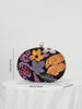 Midnight Floral Clutch Purse