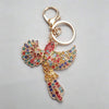 Vibrant Colorful Bird Bling Keychain