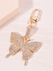 Rhinestone Butterfly Keychain