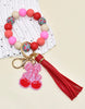 Cherry Charm Beaded Self Defense Keychain