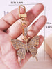 Rhinestone Butterfly Keychain