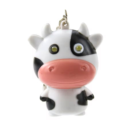 Cow light keychain