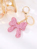 Pink Bling Bow Keychain