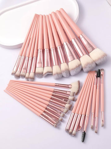 30-Piece Pink Makeup Brush Set