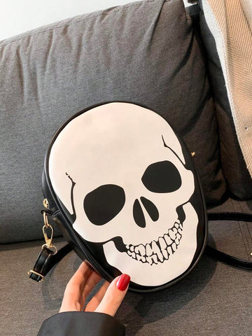 Skull Head Crossbody Bag