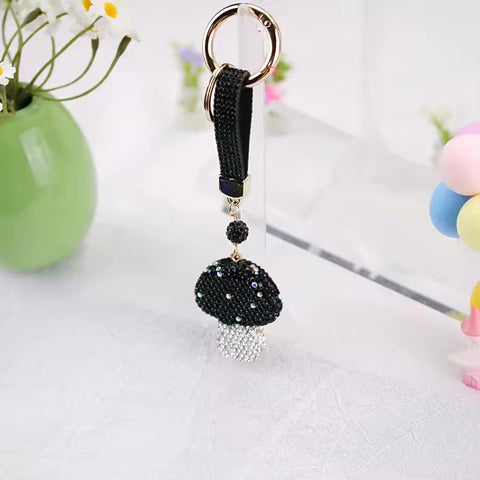 Mushroom Bling Keychain