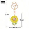 Sunflower Charm Keychain