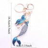 Blue Mermaid Bling Keychain