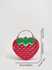 Strawberry Quilted Pattern Handbag