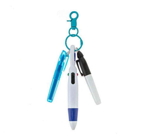 Blue Multicolored Pen, Highlighter & Marker