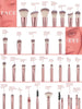 30-Piece Pink Makeup Brush Set