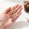 Pink Hummingbird Keychain