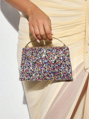 Multicolored Clutch Evening Purse