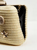 Shell Woven Clutch Bag