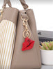 Red Lips Bling Keychain