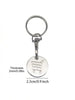 Shopping Cart Coin Keychain