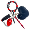 Christmas Yak Beaded Self Defense Keychain