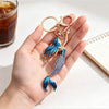 Blue Mermaid Bling Keychain