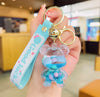Floating Bear Liquid Keychain