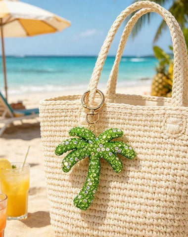Free Palm Tree Bling Keychain