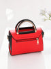 Black & Red Color Block Handbag
