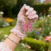 Pink & Green Butterfly Keychain