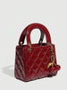 Red Cherry Quilted Handbag